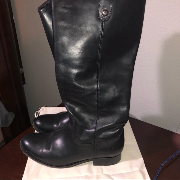 Black Frye leather boots 7.5 - Picture 3 of 5